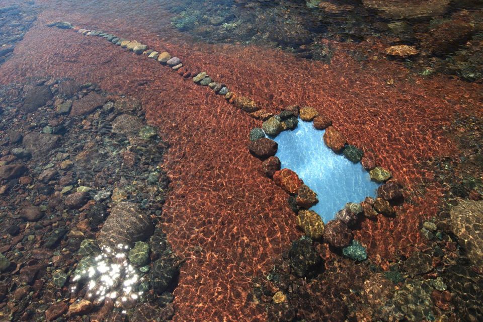 Installation miroir dans rivière - Corse