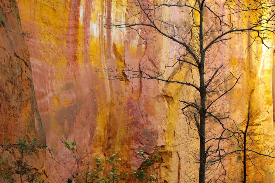 Falaise d'ocre à Ocre en Roussillon