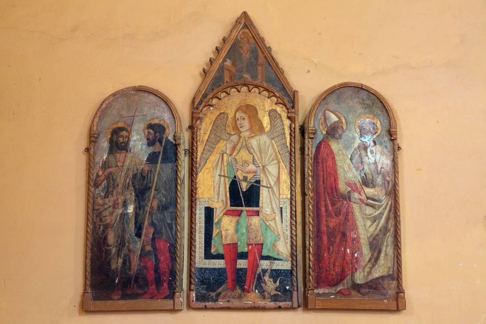 Retable en trois panneaux dans l'église de Barrettali - Cap Corse